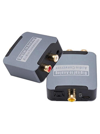 Dijital To Analog 3.5mm Optik Ses Tos Çevirici Dönüştürücü Adaptör