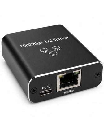 Zilevo RJ45 Ethernet Switch Splitter Gigabit 1000Mbps 2 Port Çevirici Çoklayıcı Router