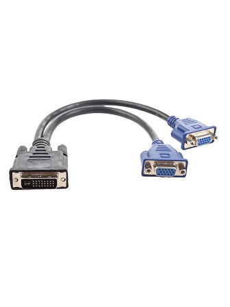Dvi To Vga Y Çoğaltıcı Çoklayıcı Switch Splitter Kablosu