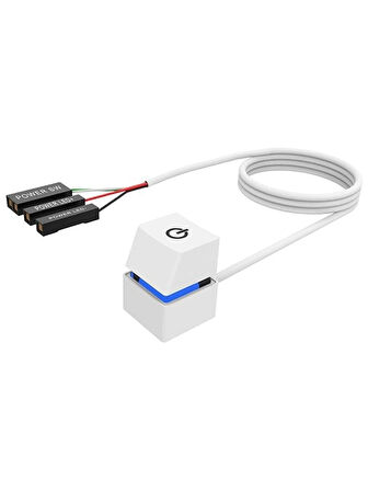 Zilevo PC Led Işıklı Harici Başlatma Güç Açma Kapama Düğmesi Anakart 1.8m