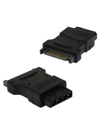 Zilevo 4 Pin Molex IDE'den 15 Pin SATA'ya Güç Adaptörü Dönüştürücü, Sata Erkek, Molex Dişi Konnektör