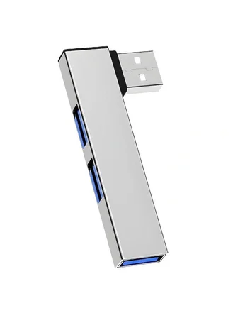 Zilevo USB 3.0 Hub 3 Portlu Çoklayıcı Alüminyum Gri Renkli