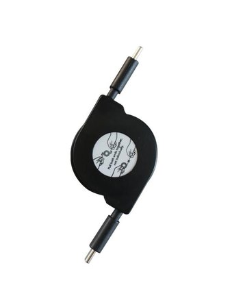 Type C To Type C Erkek Hızlı Şarj Ve Veri Aktarım Kablosu Makaralı 1 Metre PD 60W