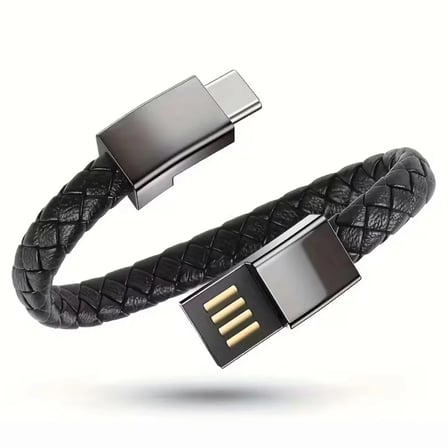 Samsung Uyumlu Usb To Type C Telefon Şarj Ve Veri Kablosu Bileklik Tasarımlı