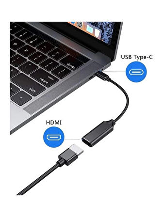 TypeC To HDMI Çevirici Dönüştürücü Kablo