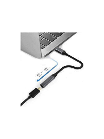 TypeC To Mini DisplayPort Çevirici Dönüştürücü Kablo