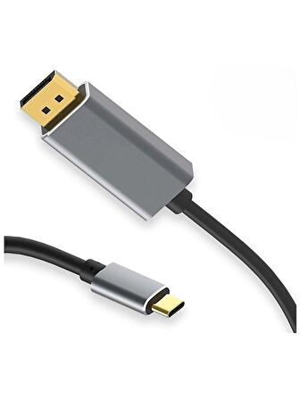 TypeC To DisplayPort Çevirici Dönüştürücü Kablo 1,8 Metre