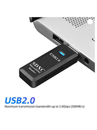 USB 2.0 SD - MicroSD Kart Okuyucu