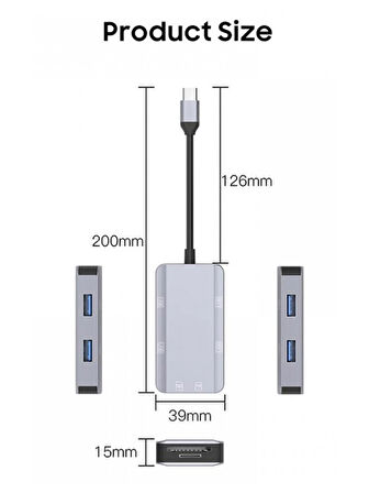 6 IN 1 USB-C MULTİ-FUNCTİON ÇEVİRİCİ
