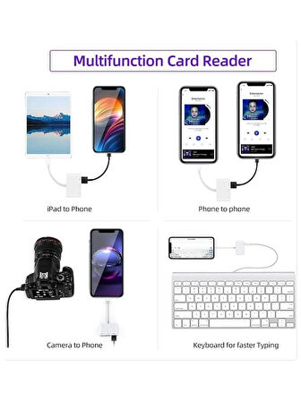 TYPE-C TO SD/MİCRO SD + USB KART OKUYUCU ADAPTÖR