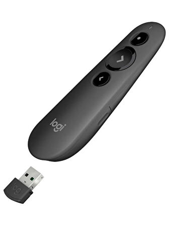 Logitech R500 Laser Sunum Kumandası, Kablosuz, 20m Menzil, Bluetooth ve USB Bağlantı, Mac ve Windows