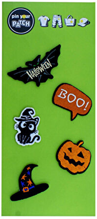 Halloween Patch Set Cadılar Bayramı Patch Yama Seti Set-03 Green