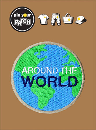 Ütü ile Yapışan Yama 7050 Dünya