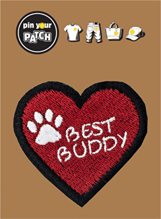 Ütü ile Yapışan Yama 7055 Kalp