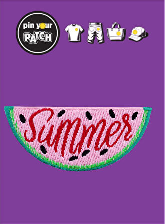 Ütü ile Yapışan Yama 7063 Karpuz Dilimi