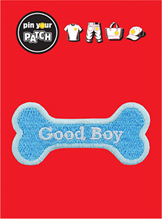 Ütü ile Yapışan Yama 7071 Mavi Kemik