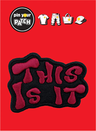 Ütü ile Yapışan Yama 7075 Yazı This Is It