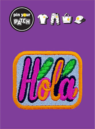 Ütü ile Yapışan Yama 7076 Yazı Hola