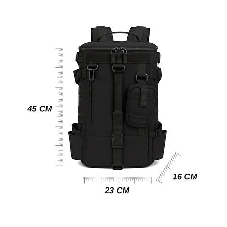 POYRAZ Dağcı Avcı Çantası Su İticili Çok Gözlü Outdoor Sırt Çantası