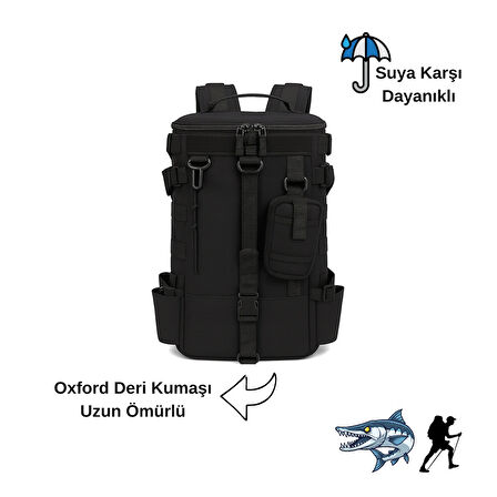 POYRAZ Dağcı Avcı Çantası Su İticili Çok Gözlü Outdoor Sırt Çantası