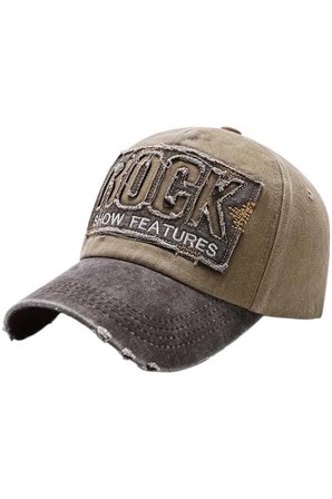 Tezzgelsin Unisex Eskitme Rock Nakışlı Ayarlanabilir Beyzbol Kep Şapka