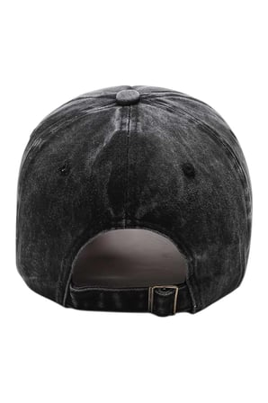 Tezzgelsin Unisex Eskitme Rock Nakışlı Ayarlanabilir Beyzbol Kep Şapka