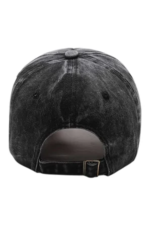 Tezzgelsin Unisex Eskitme Rock Nakışlı Ayarlanabilir Beyzbol Kep Şapka