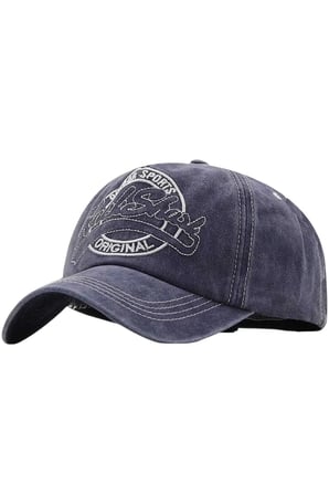 Tezzgelsin Unisex Eskitme Rock Shark Nakışlı Ayarlanabilir Beyzbol Kep Şapka