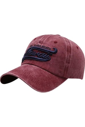 Tezzgelsin Unisex Eskitme Hawaii Nakışlı Ayarlanabilir Beyzbol Kep Şapka 2'li Set