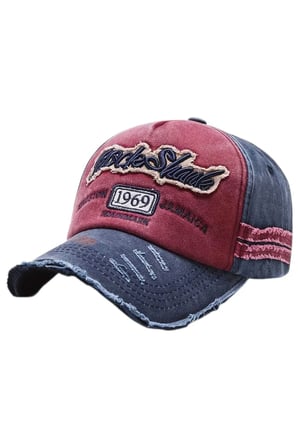 Tezzgelsin Unisex Eskitme 1969 Rock Sharks Nakışlı Ayarlanabilir Beyzbol Kep Şapka 2'li Set