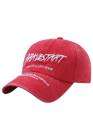 Tezzgelsin Unisex Eskitme BRAVESTART Nakışlı Ayarlanabilir Beyzbol Kep Şapka 2'li Set