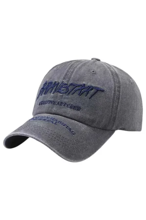 Tezzgelsin Unisex Eskitme BRAVESTART Nakışlı Ayarlanabilir Beyzbol Kep Şapka 2'li Set