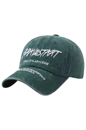 Tezzgelsin Unisex Eskitme BRAVESTART Nakışlı Ayarlanabilir Beyzbol Kep Şapka 2'li Set