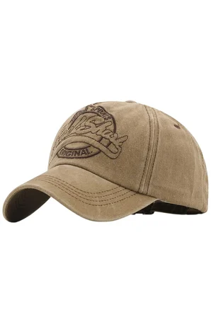 Tezzgelsin Unisex Eskitme Rock Shark Nakışlı Ayarlanabilir Beyzbol Kep Şapka 2'li Set