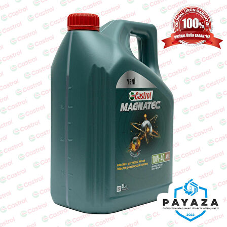 Castrol Magnatec 10W-40 A/B Benzin/Lpg ve Dizel Araçlar İçin Motor Yağı 4 Litre (Üretim Tarihi:6/2023)