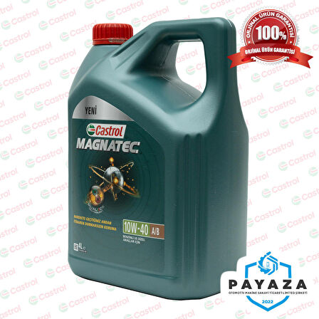 Castrol Magnatec 10W-40 A/B Benzin/Lpg ve Dizel Araçlar İçin Motor Yağı 4 Litre (Üretim Tarihi:6/2023)