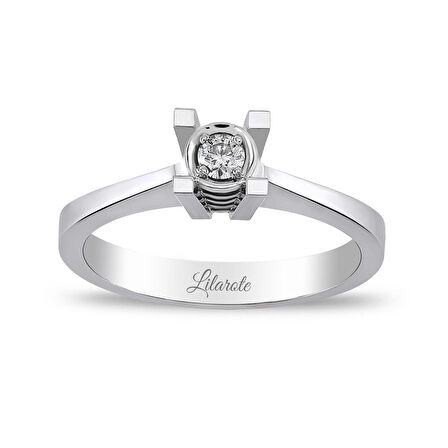 0.08 Ct Tektaş Pırlanta Yüzük