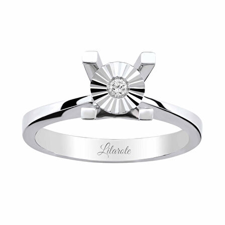 0.03 Ct Tektaş Pırlanta Yüzük