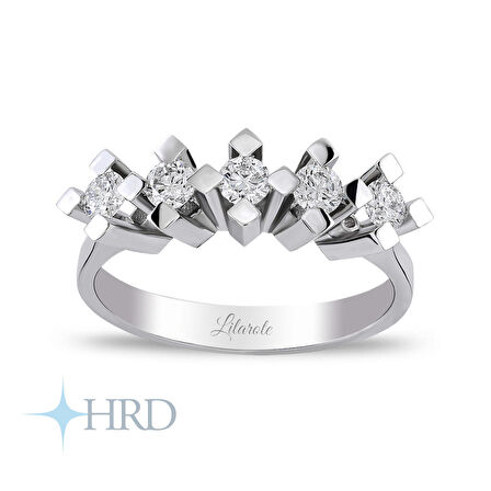 0.70 Ct Pırlanta Beştaş Yüzük