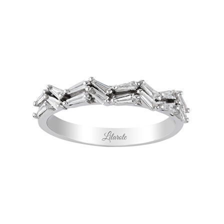 0.28 Ct Pırlanta Baget Yüzük