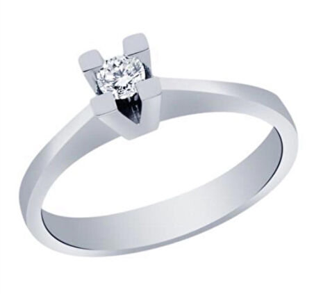 0.10 Ct Pırlanta Tektaş Yüzük