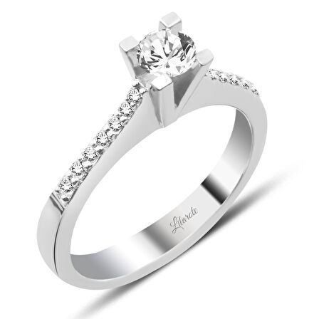 Pırlanta Modern Tektaş Yüzük