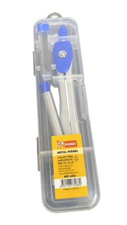 Mikro MP-400 Metal Pergel Çizim Aleti Plastik Kutulu Okul Geometri Seti