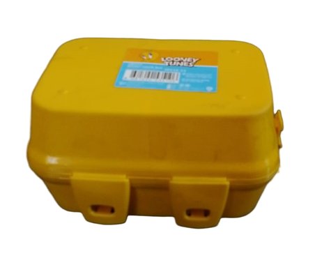 Looney Tunes Sarı Plastik Beslenme Kutusu Lunchbox Mandallı Kapaklı Çocuk Yemek Kabı