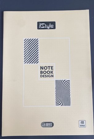 Umut Defter New Style A4 PP Kapaklı Okul Defteri 40 Yaprak Çizgili Notebook Design