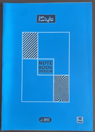Umut Defter New Style Notebook Design Mavi Kapak 40 Yaprak A4 Çizgili Okul Defteri