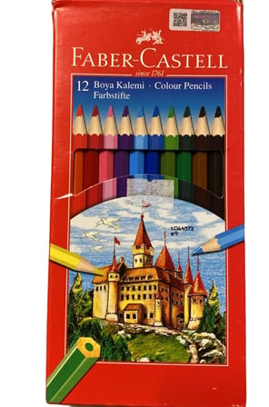 Faber-Castell 12 Renk Boya Kalemi Colour Pencils Farbstifte Kuru Boya Seti