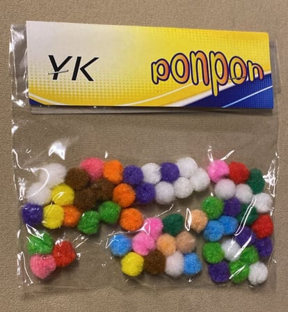 YK Ponpon Renkli Keçe Top Seti El Sanatları Hobi Malzemesi Karışık Renk 100'lü Paket