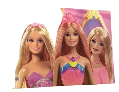 Barbie Lisanslı Spiralli Resim Defteri 3 Adet 15 Yaprak 25x35 cm Basic Resim Defteri JT994