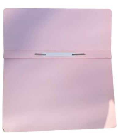FUL Color Pembe Yarım Kapak Dosya A4 Spiralli Delikli Karton Klasör 4 adet